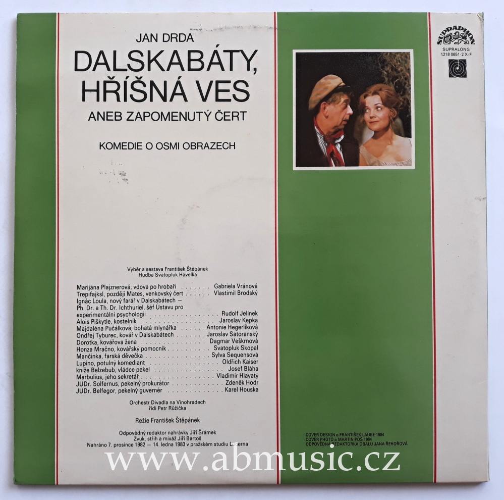 2LP Dalskabáty, hříšná ves aneb zapomenutý čert LP deska / Vinyl
