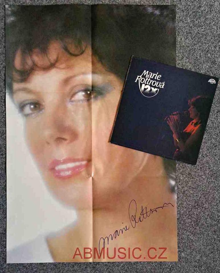 LP Marie Rottrová - 12 x Marie Rottrová LP deska - Vinyl PLAKÁT