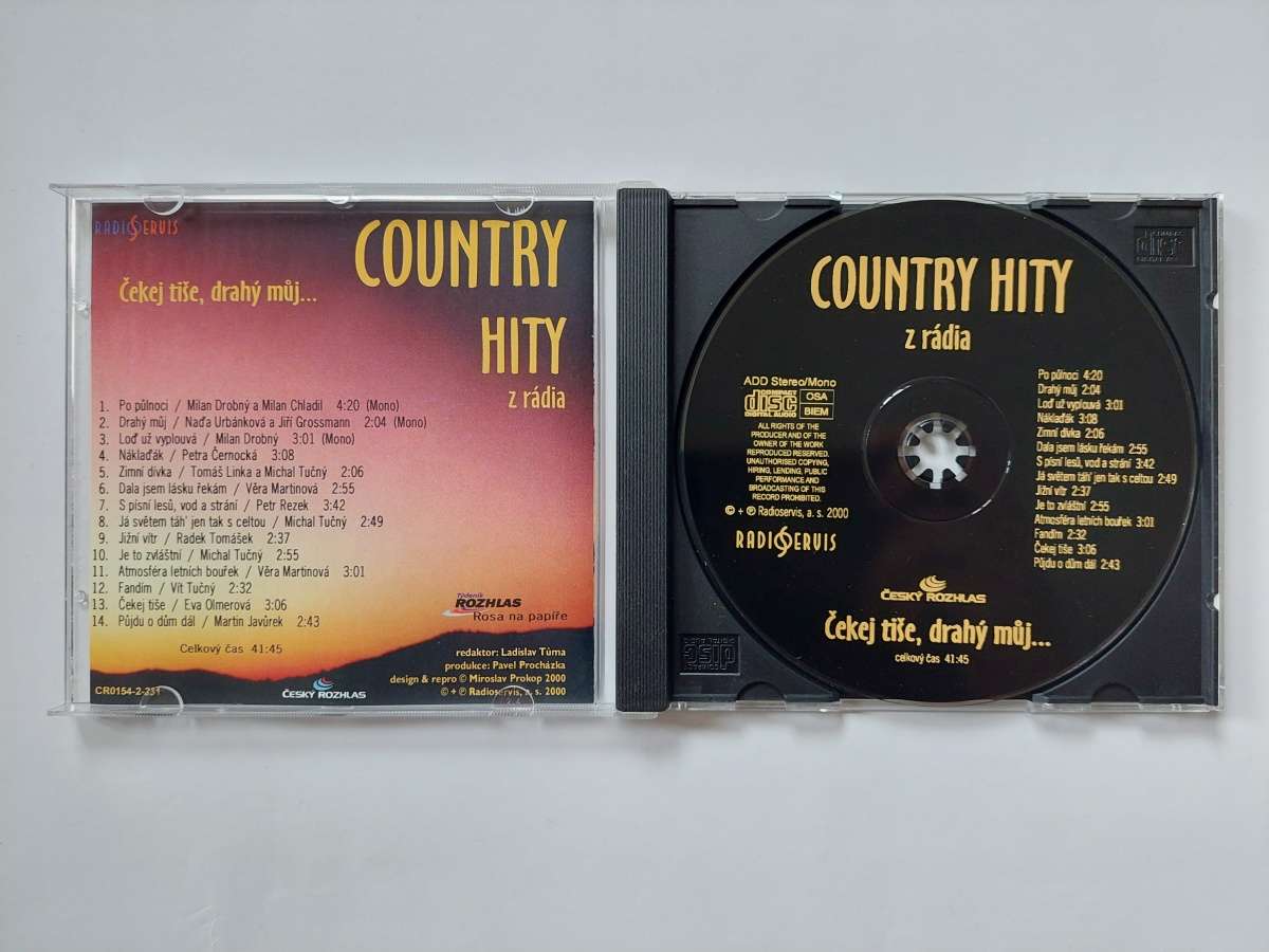 CD COUNTRY HITY z rádia - Čekej tiše, drahý můj...
