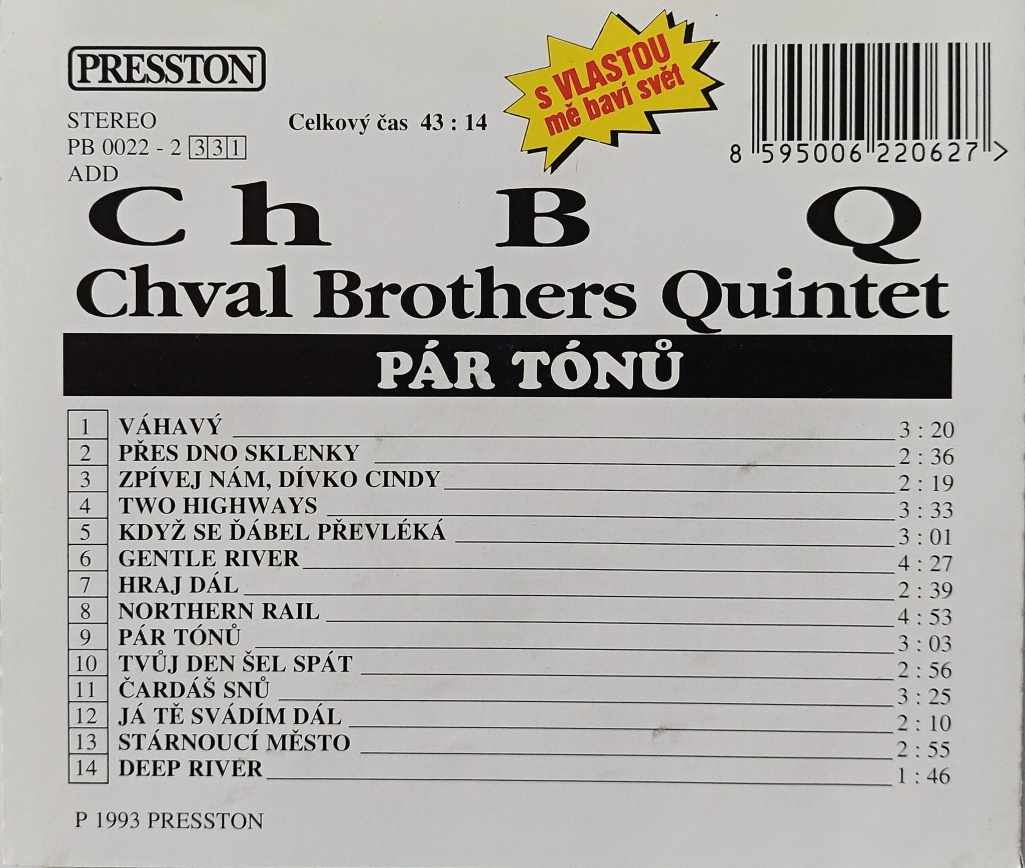 CD Chval Brothers Quintet - Pár tónů