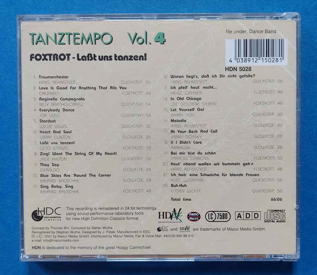 TANZTEMPO VOL.4 - FOXTROT