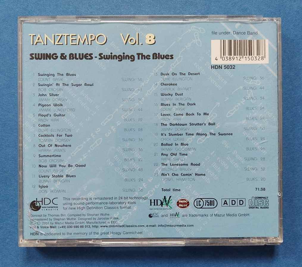 TANZTEMPO VOL.8 - SWING & BLUES