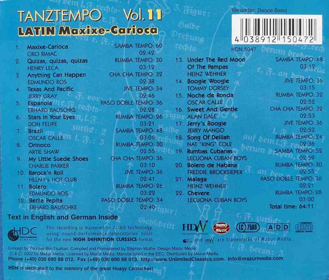 TANZTEMPO VOL.11 - LATIN