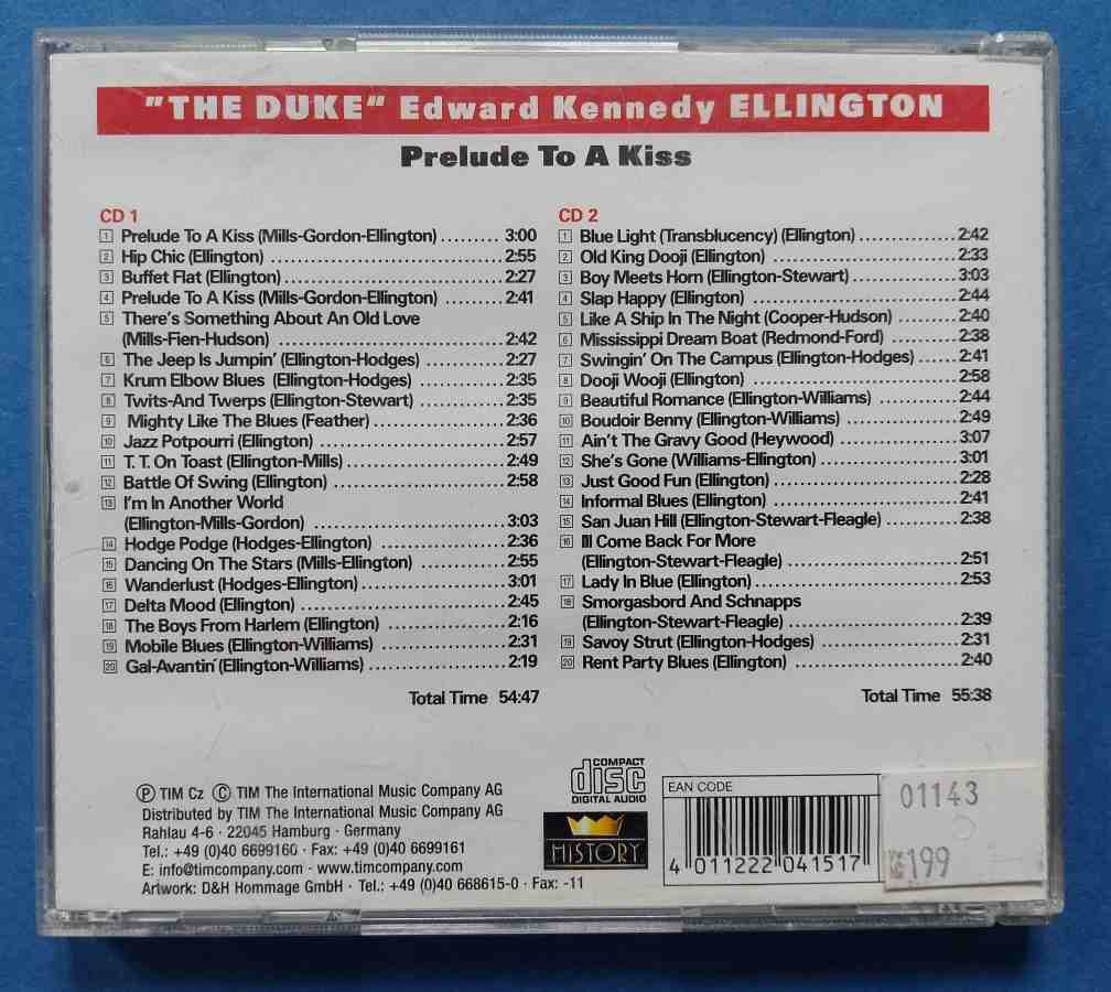 2 CD The Duke Ellington 1938-1939