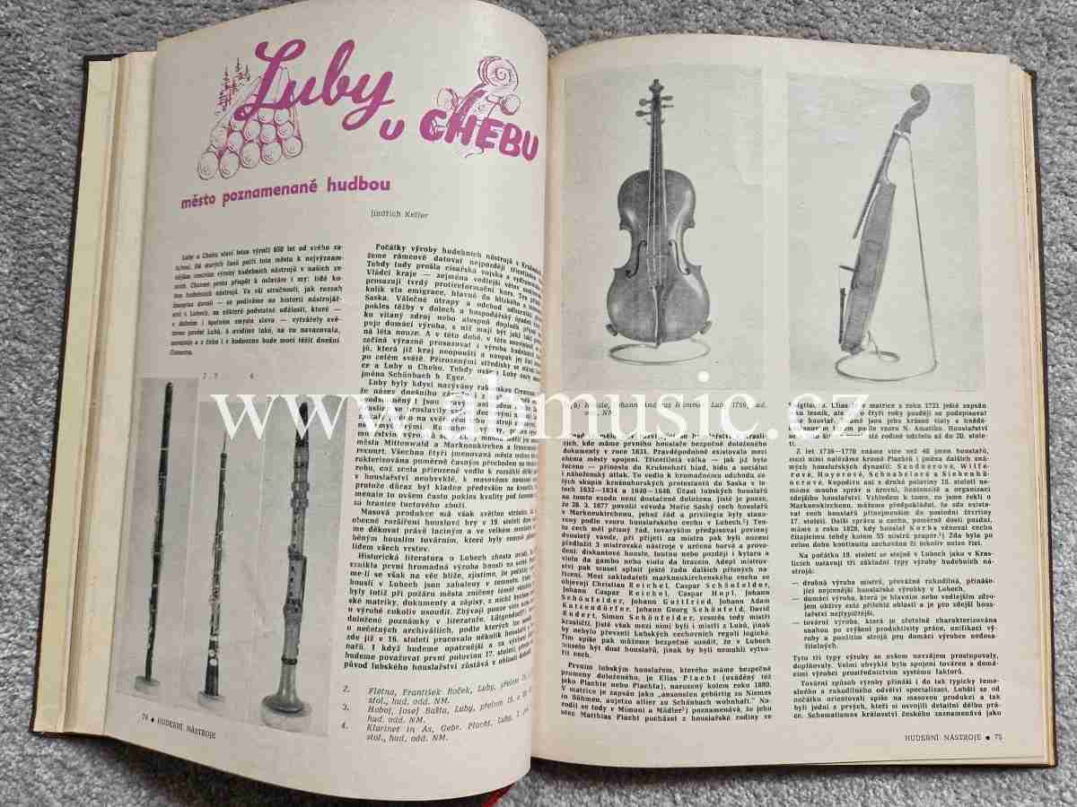 Časopis Hudební nástroje ročník 1969