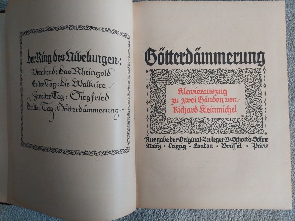 Richard Wagner Götterdämmerung edice Schott´s