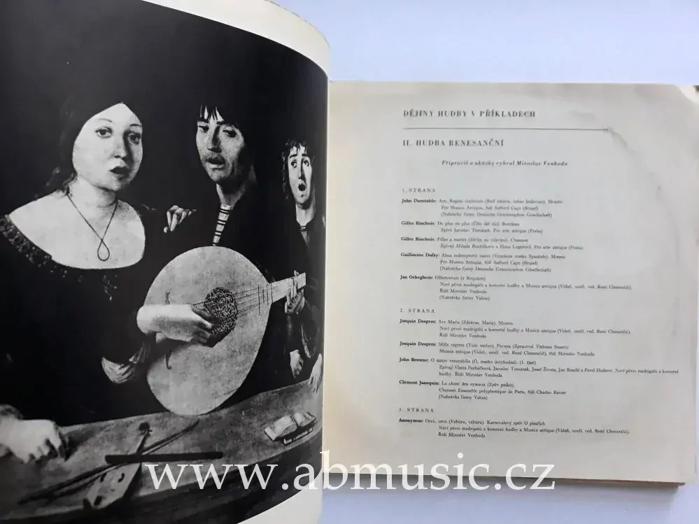 3 LP RENESANCE Dějiny hudby v příkladech