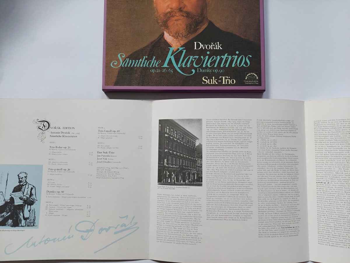 3 LP ANTONÍN DVOŘÁK - Sämtliche Klaviertrios Suk-Trio