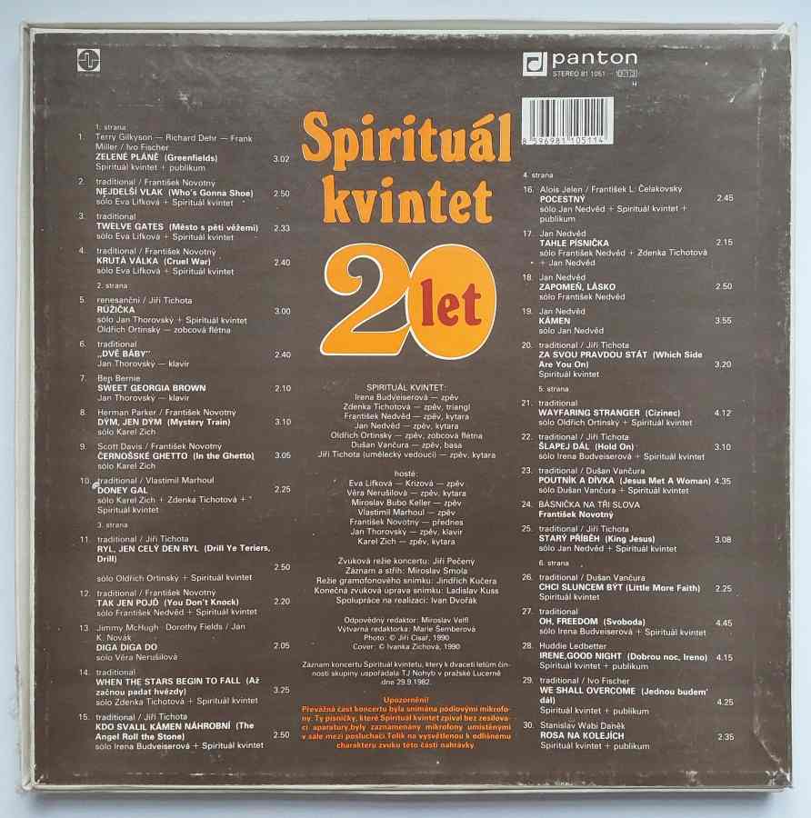 LP Spirituál kvintet 20 let