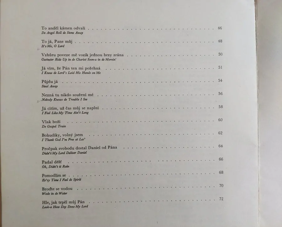Černošské spirituály - Bedřich Nikodém 1955