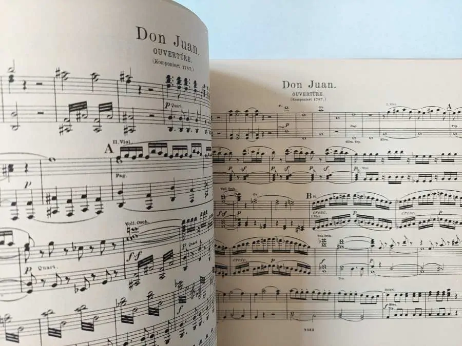 Mozart Ouvertüren Předehry pro 4 ruce