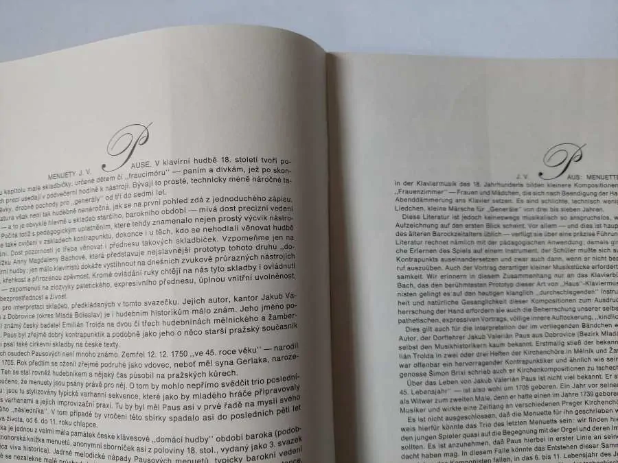 Jakub Valerián Paus - Menuety