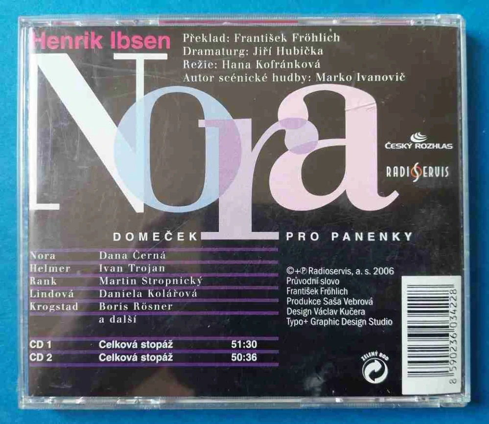 2 CD Henrik Ibsen - Nora Domeček pro panenky