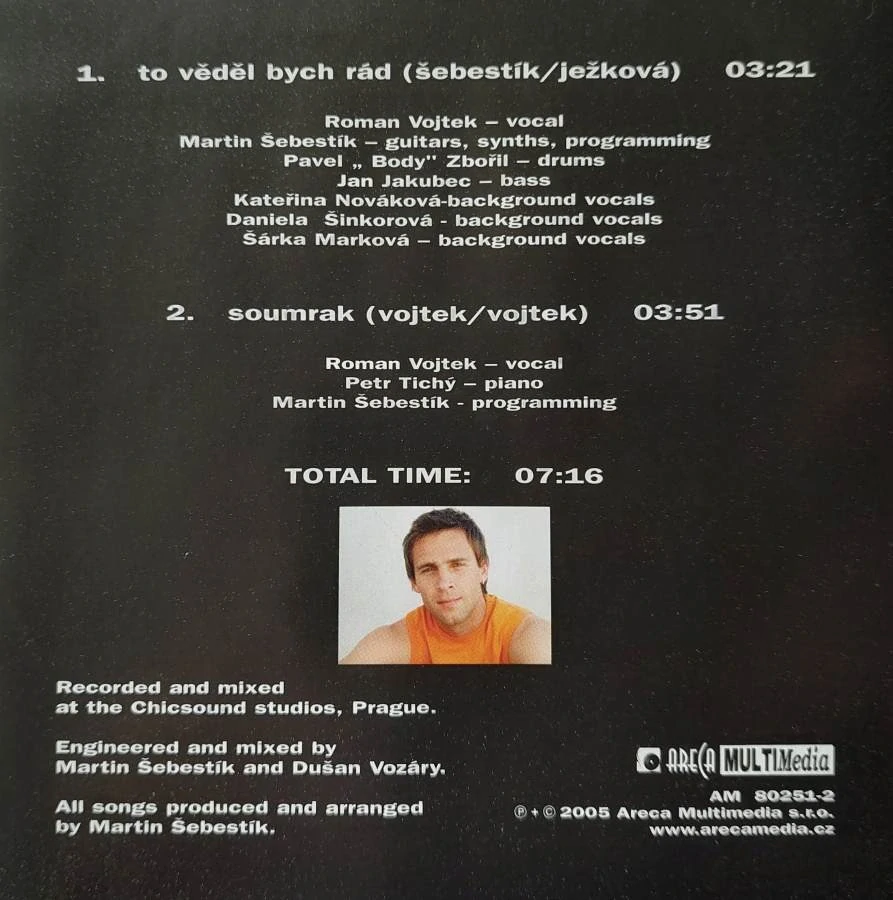 CD Roman Vojtek ... To věděl bych rád + Singl CD