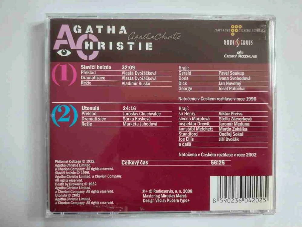 CD Agatha Christie - Slavičí hnízdo / Utonulá