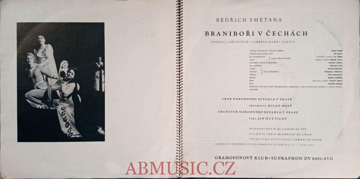 LP Bedřich Smetana - Braniboři v Čechách - 3LP BOX / 3 Vinyl