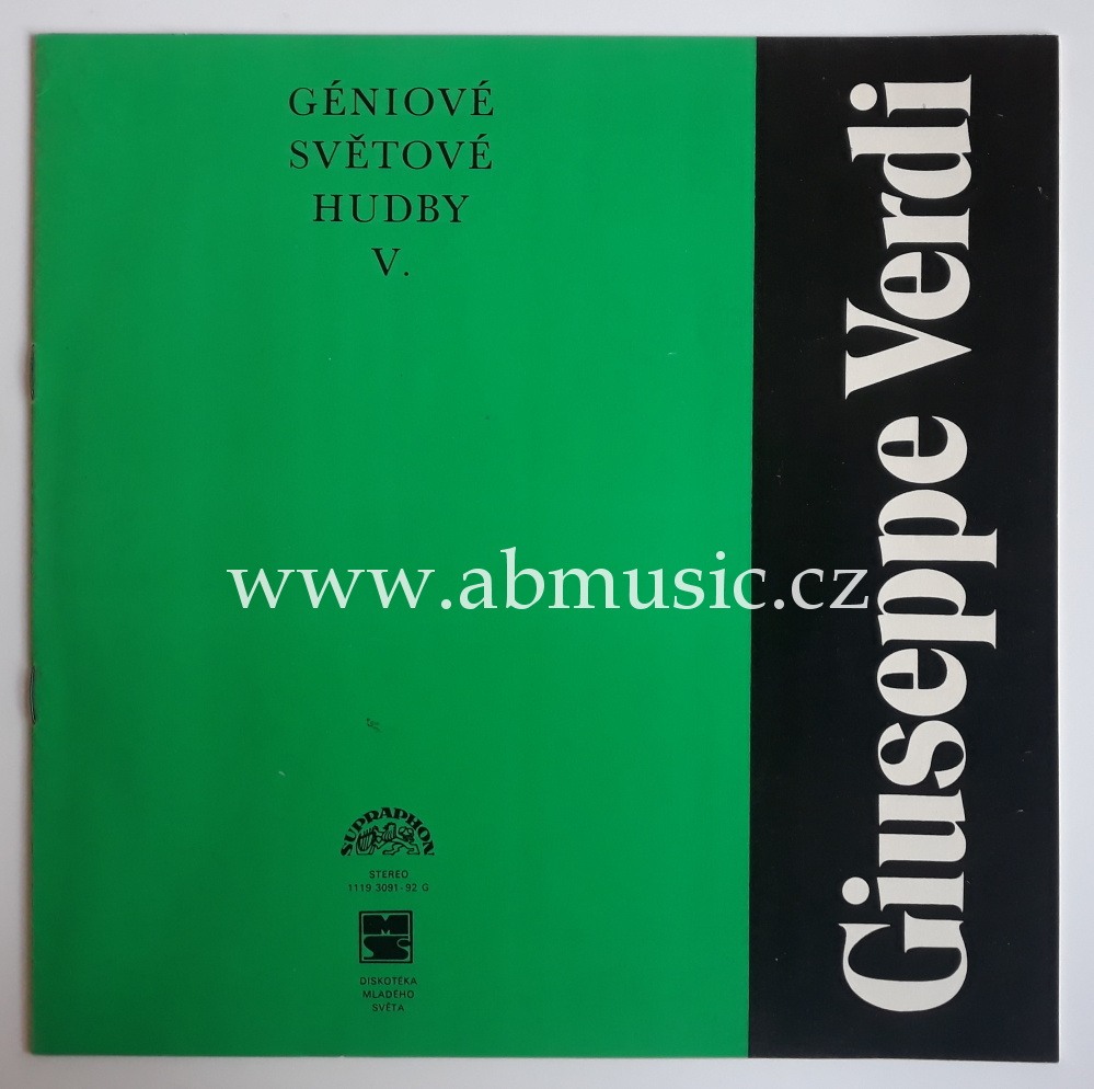 2 LP Geniové světové hudby Giuseppe Verdi