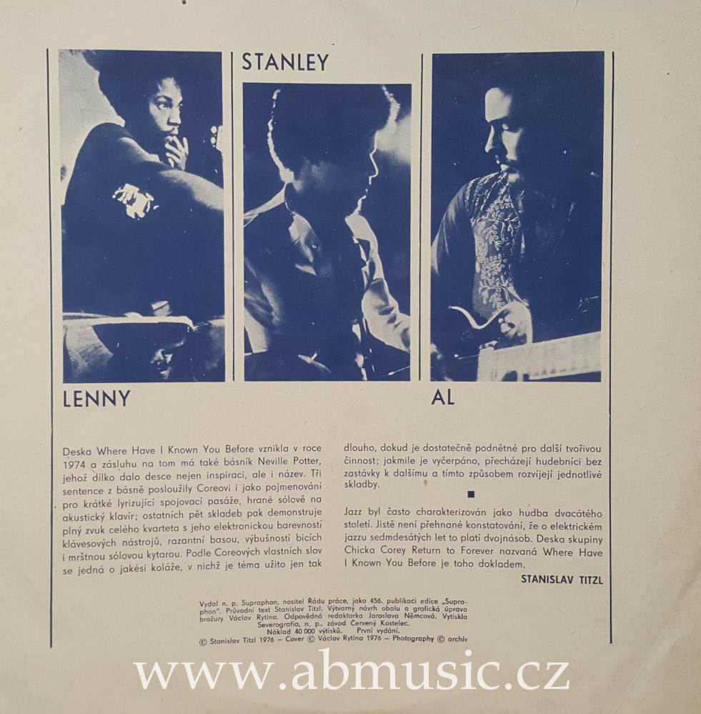 LP Chick Corea Supraphon