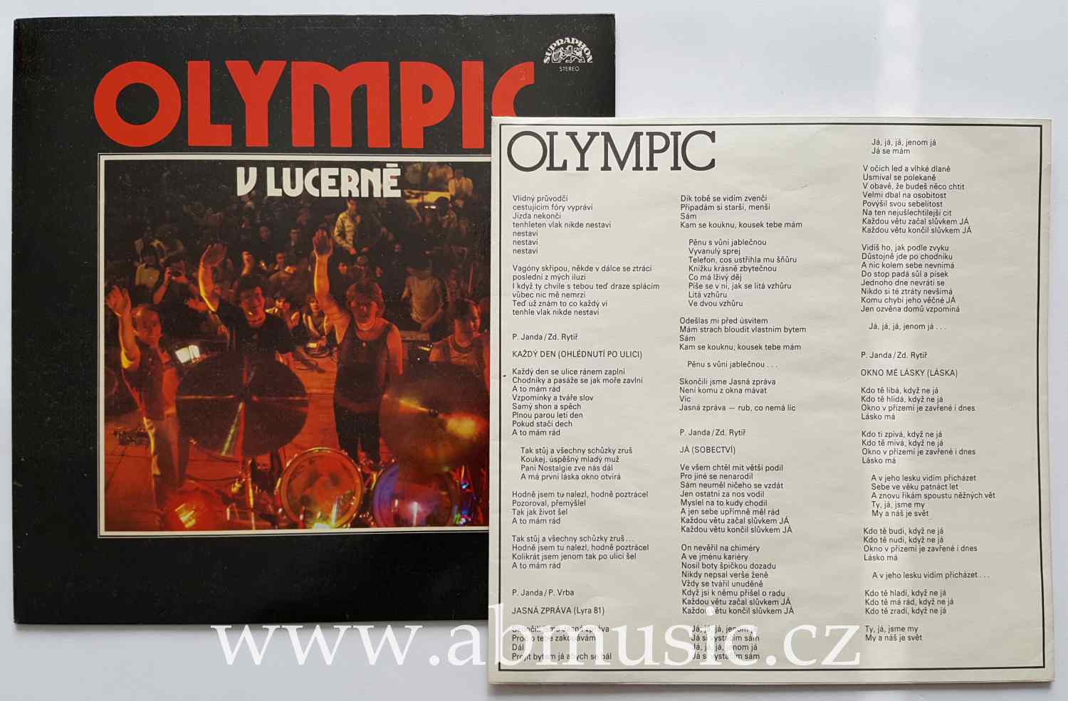 LP OLYMPIC - V Lucerně 1982 + Plakát