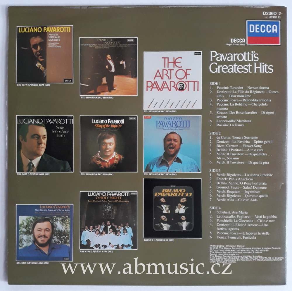 LP LUCIANO PAVAROTTI - TENOR 