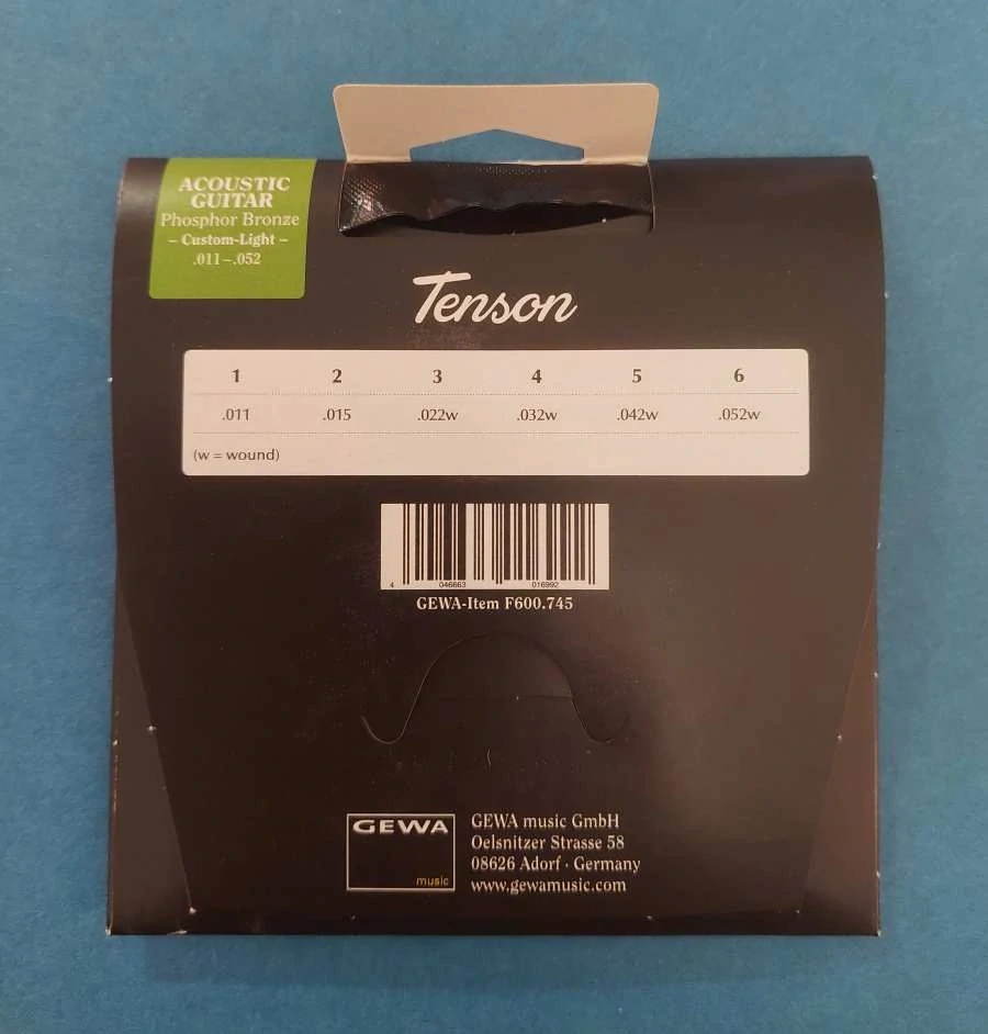 Struny TENSON Akustická kytara Phosphor bronze 011
