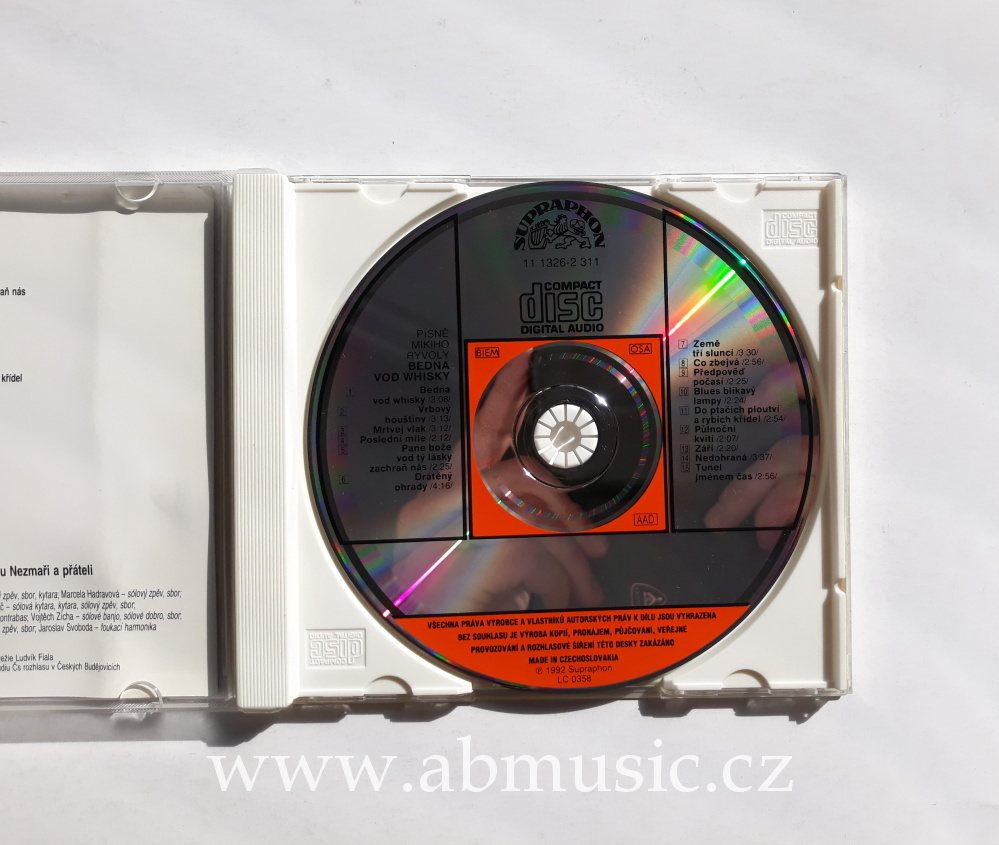 LP Bedna vod whisky - Písně Mikiho Ryvoly + CD Rare