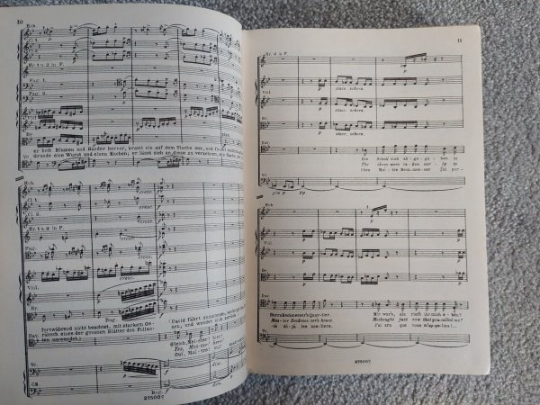 Richard Wagner Meistersinger von Nürnberg Orchester Partitur edice Schott´s