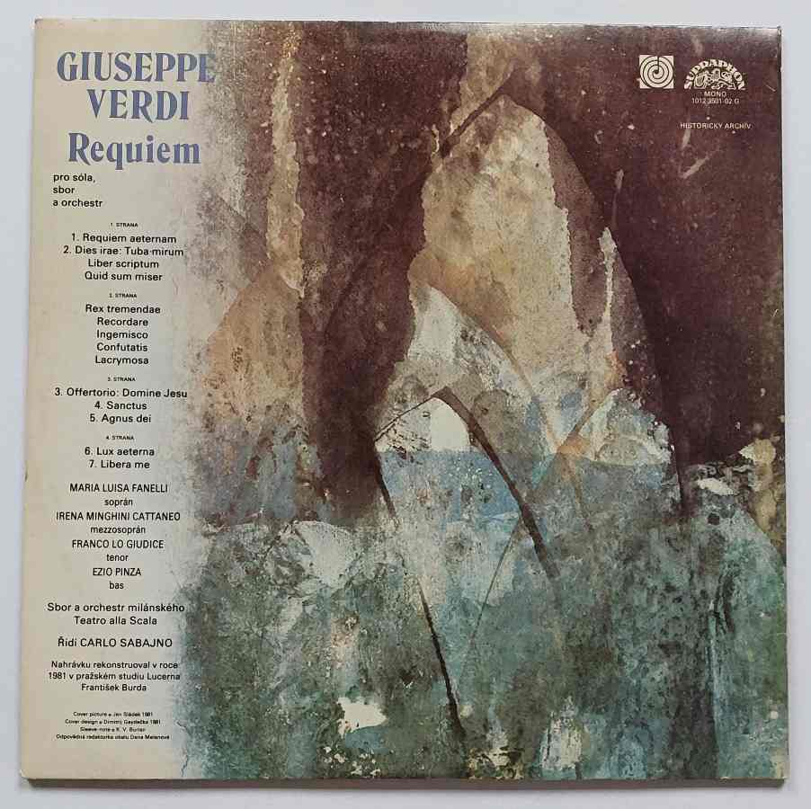 2 LP Giuseppe Verdi - Requiem