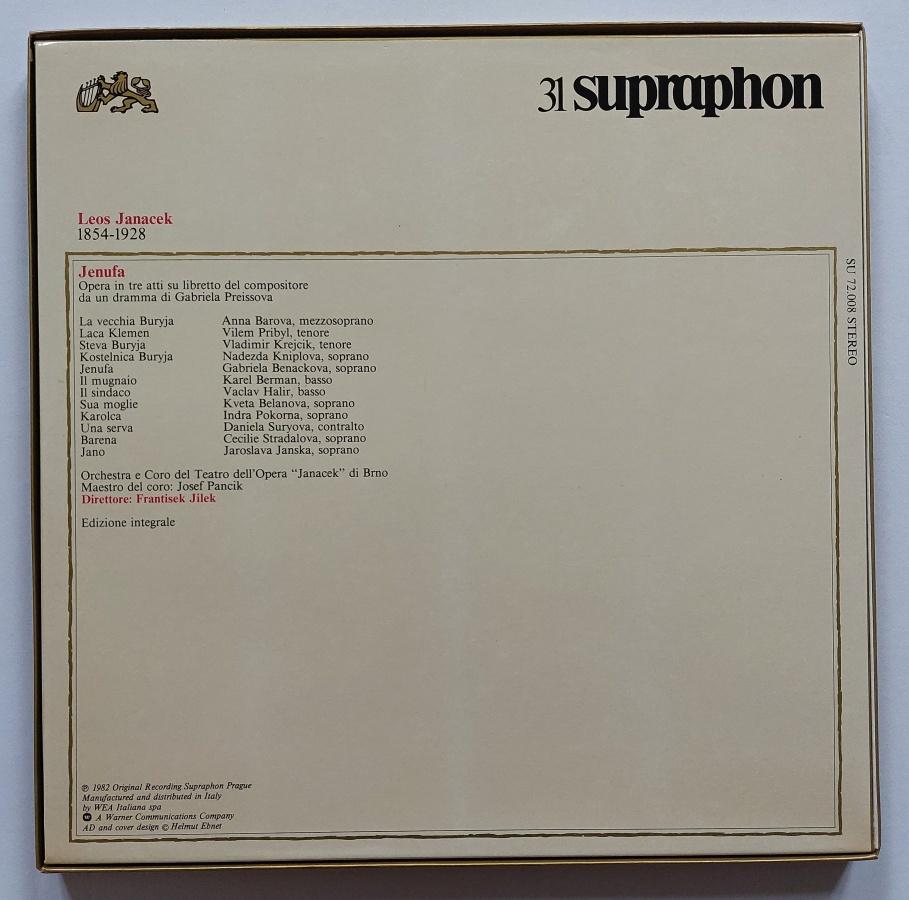 2 LP Leoš Janáček - Jenufa 