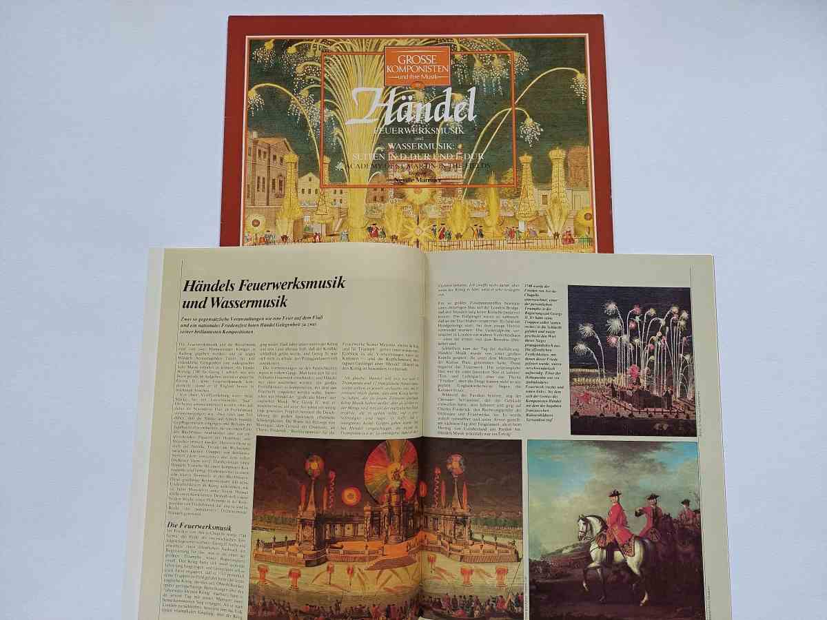 LP Georg Friedrich Händel - Feuerwerksmusik - Wassermusik suiten