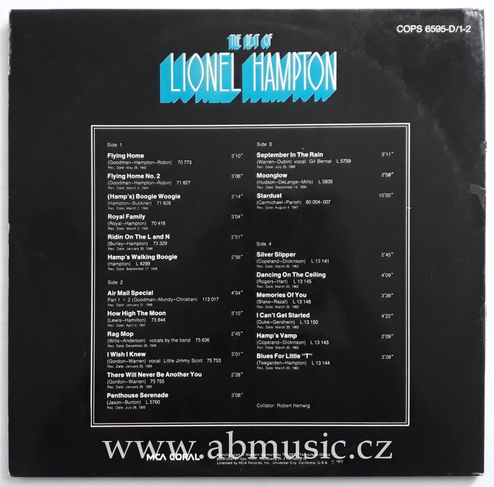 LP Lionel Hampton - The Best Of Lionel Hampton