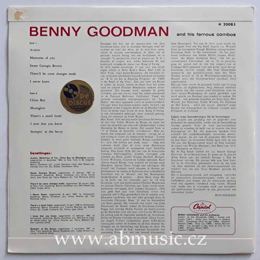 LP Benny Goodman And His Famous Combos