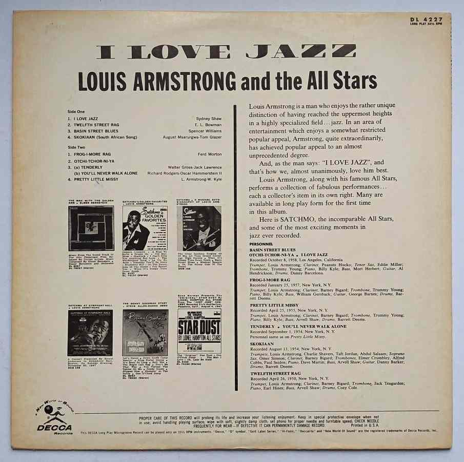 LP LOUIS ARMSTRONG and the All Stars