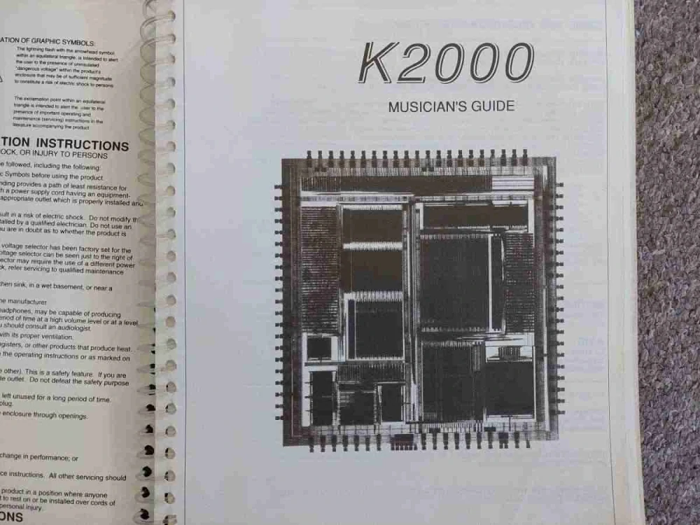 Kurzweil K2000 Návod uživatelský manuál