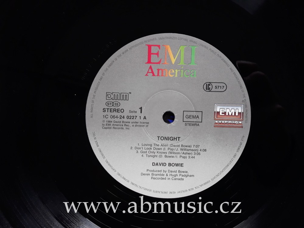 LP DAVID BOWIE - Tonight LP deska / Vinyl