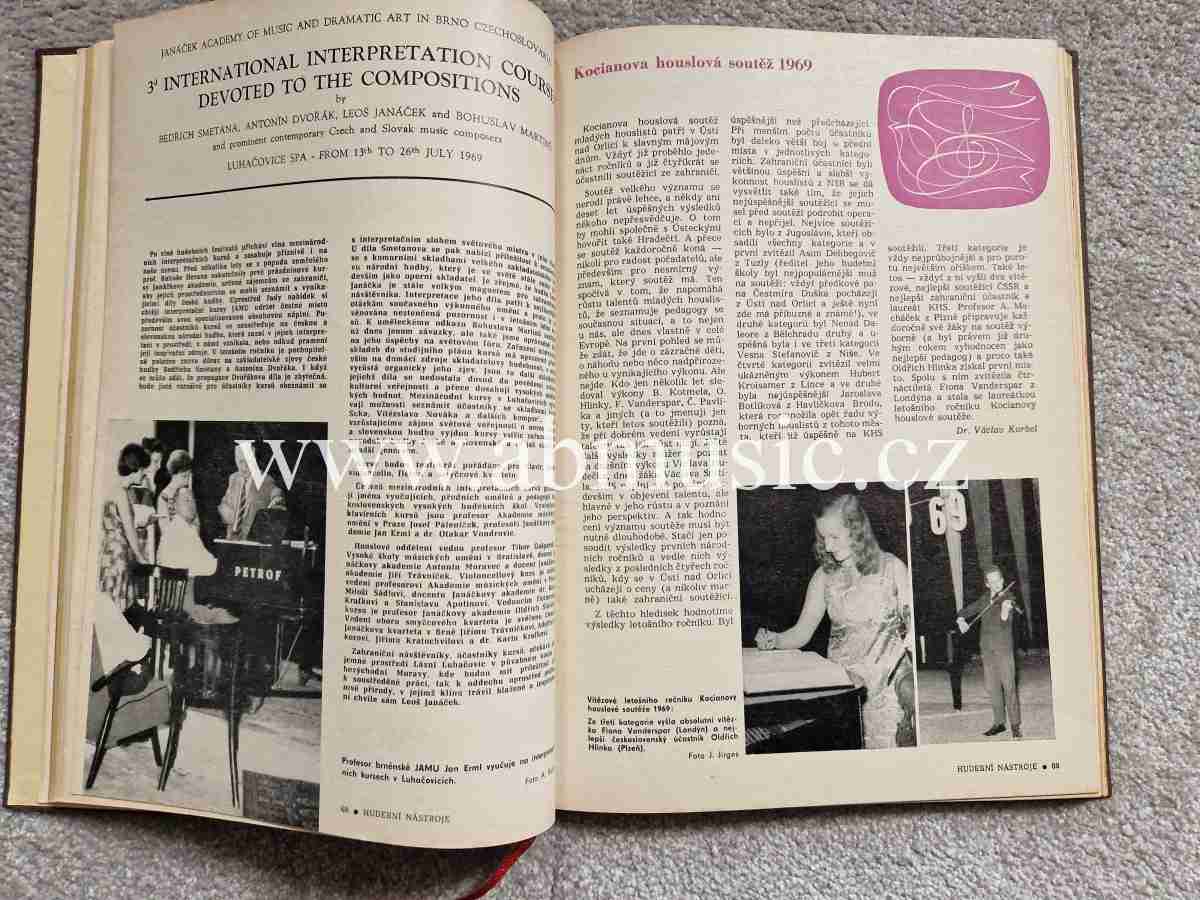 Časopis Hudební nástroje ročník 1969