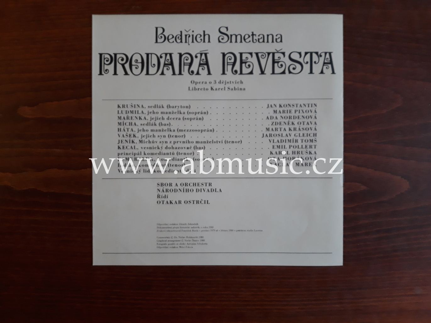 LP Bedřich Smetana - PRODANÁ NEVĚSTA 3LP BOX / 3 Vinyl