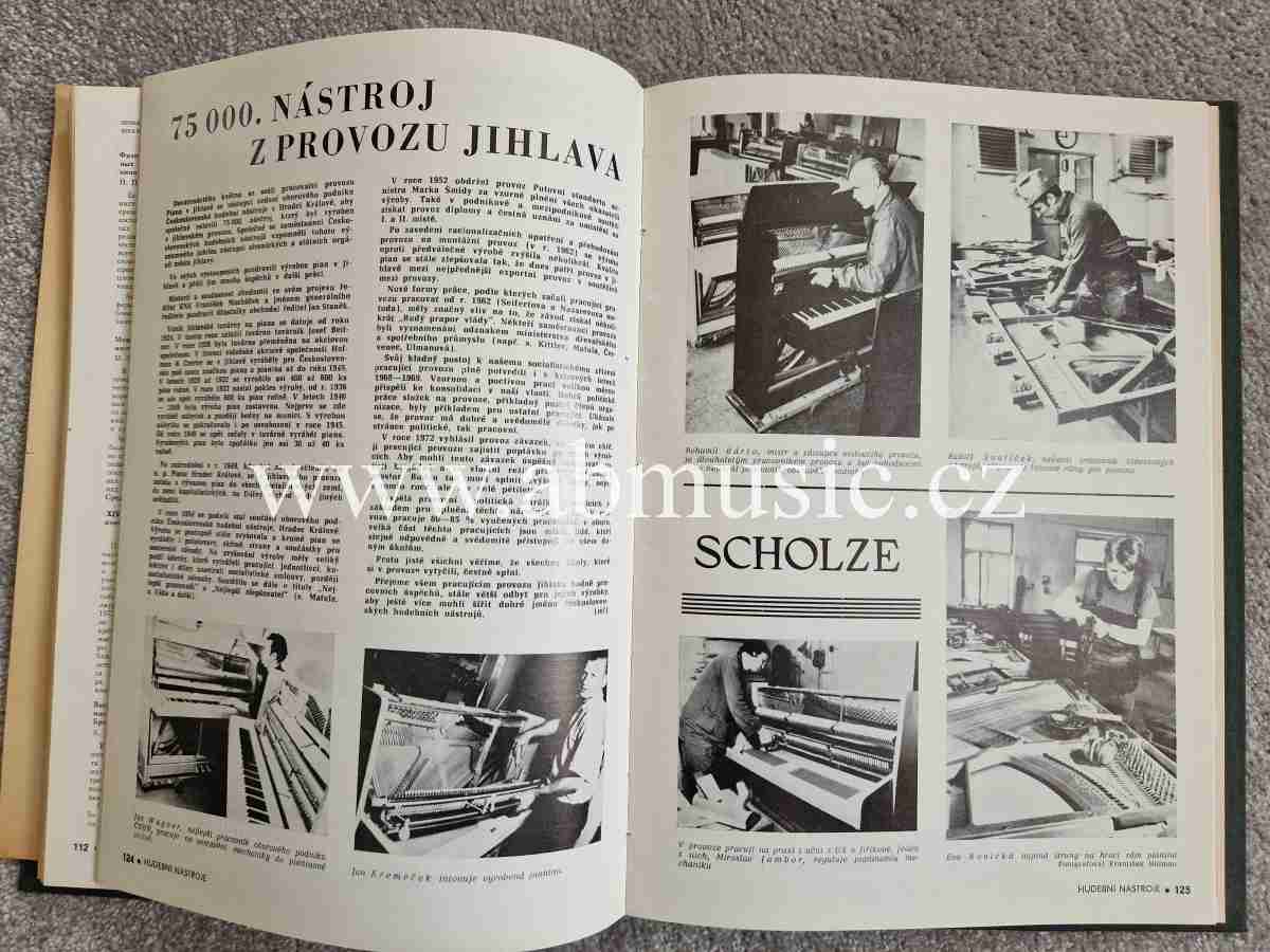 Časopis Hudební nástroje ročník 1972