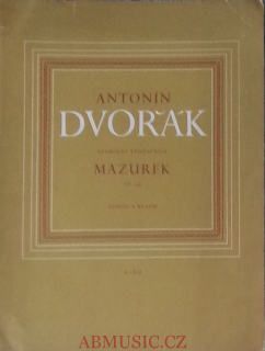 Antonín Dvořák - Mazurky op.49 noty