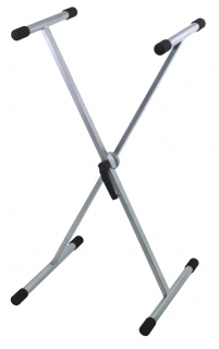 BSX Stojan na klávesy stříbrný  - stojan na keyboard GEWA 