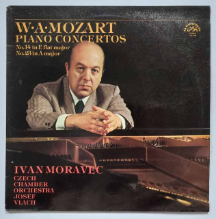 LP Wolfgang Amadeus Mozart - PIANO CONCERTOS No. 14 and No. 15 IVAN MORAVEC
