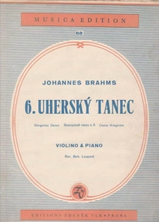 Johannes Brahms - Uherský tanec č.6 housle a klavír