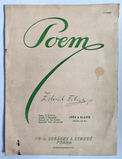 Zdeněk Fibich - Poem zpěv a klavír