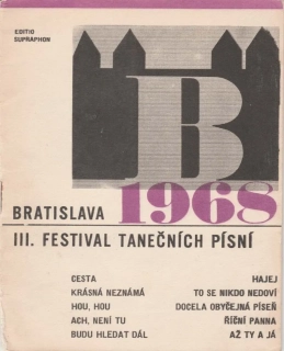 Zpěvník Bratislava 1968 III. Festival tanečních písní