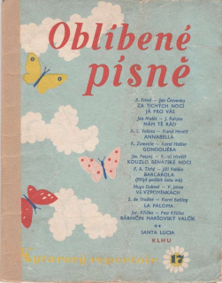 Oblíbené písně kytarový repertoir 17