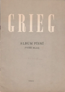 Edvard Grieg - Album písní Vyšší hlas