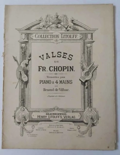 Fryderyk Chopin - Valčíky klavír pro 4 ruce