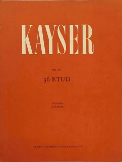 Kayser 36 etud op. 20 housle