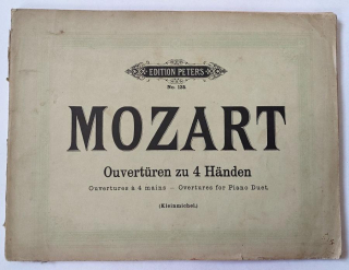 W. A. Mozart Ouvertüren Předehry pro 4 ruce