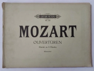 Mozart Ouvertüren Předehry pro 4 ruce